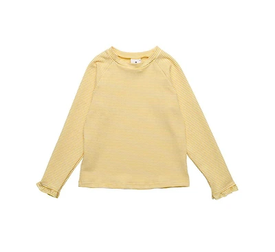 Snapper Rock Big Girls Toddler|Child Marigold Stripe Ls Rash Top