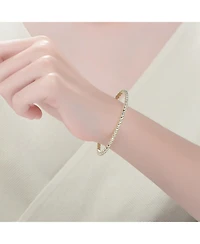 Ra 14K Gold Plated Cuff Bracelet