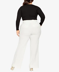 City Chic Women's Penelope Wide Leg Pant
