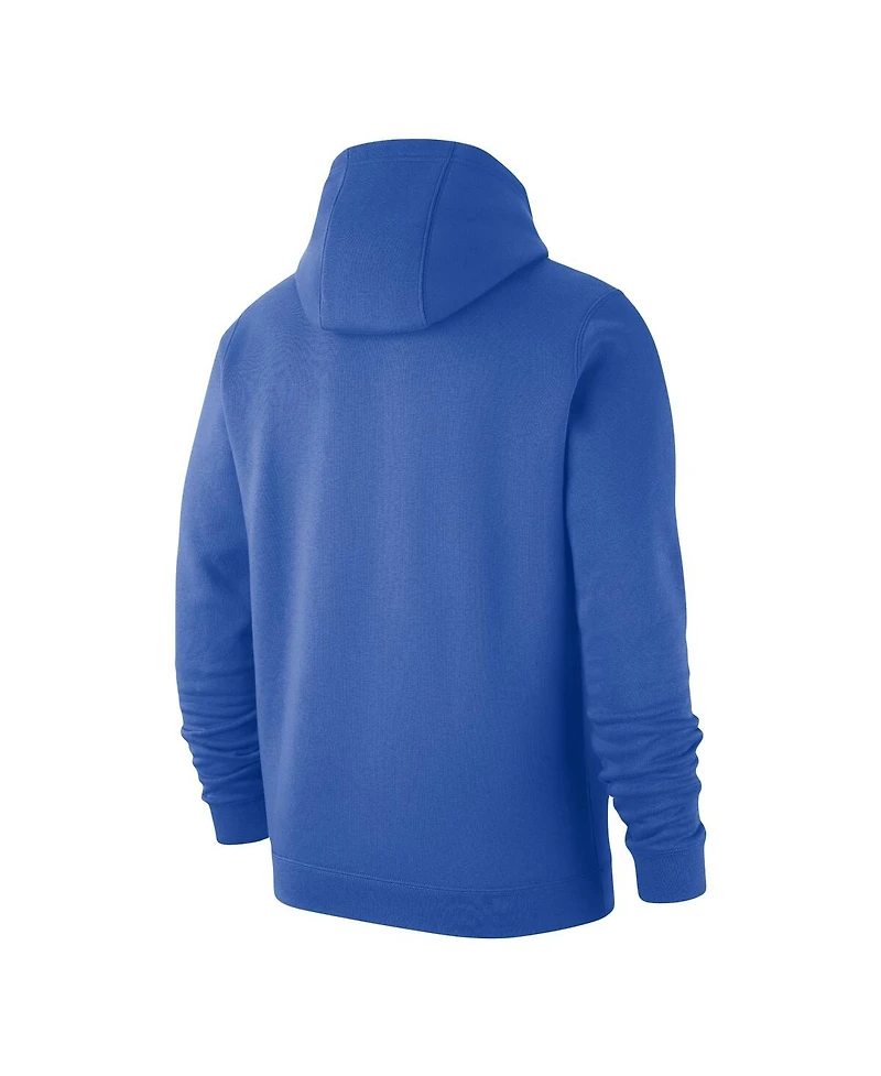Men's Nike Blue Ucla Bruins Logo Club Pullover Hoodie