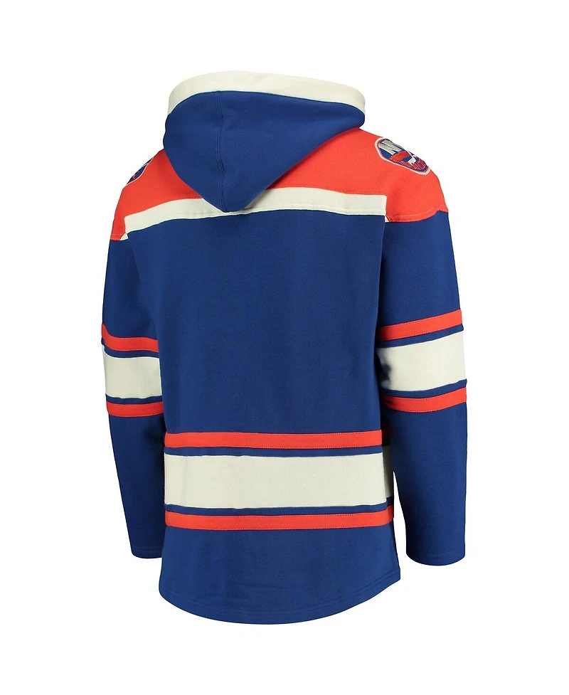 Men's '47 Brand Royal New York Islanders Superior Lacer Pullover Hoodie