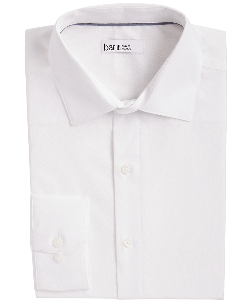 Bar Iii Slim Fit Men's Vine Print Dress Shirt, Created for Macy's