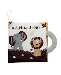 Lambs & Ivy Jungle Story Developmental Soft Book & Lion Plush Toy Gift Set