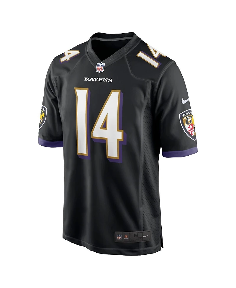 Men's Nike Kyle Hamilton Black Baltimore Ravens 2022 Nfl Draft First Round Pick Game Jersey