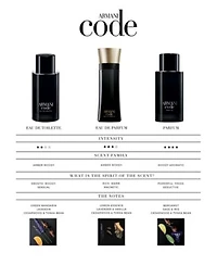 Armani Beauty Mens Armani Code Eau De Toilette Fragrance Collection