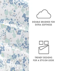 ienjoy Home Ultra Soft Violets Pattern 4-Pc. Sheet Set, Queen