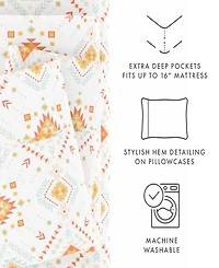 ienjoy Home The Boho & Beyond Premium Ultra Soft Pattern -Pc. Sheet Set