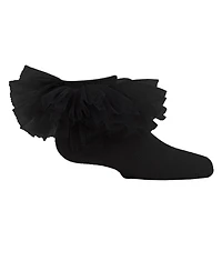 MeMoi Big Girls Oversized Tutu Ballerina Anklet Socks