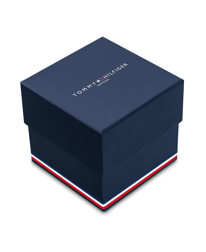 Tommy Hilfiger Men's Braided Tobacco Leather Bracelet