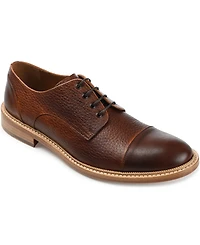 Taft Men's Rome Full-Grain Leather Cap Toe Dress Shoes