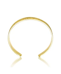 Ra Gold Plated with Cubic Zirconias Cuff Bracelet