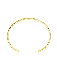 Ra 14K Gold Plated Cubic Zirconia Cuff Bracelet