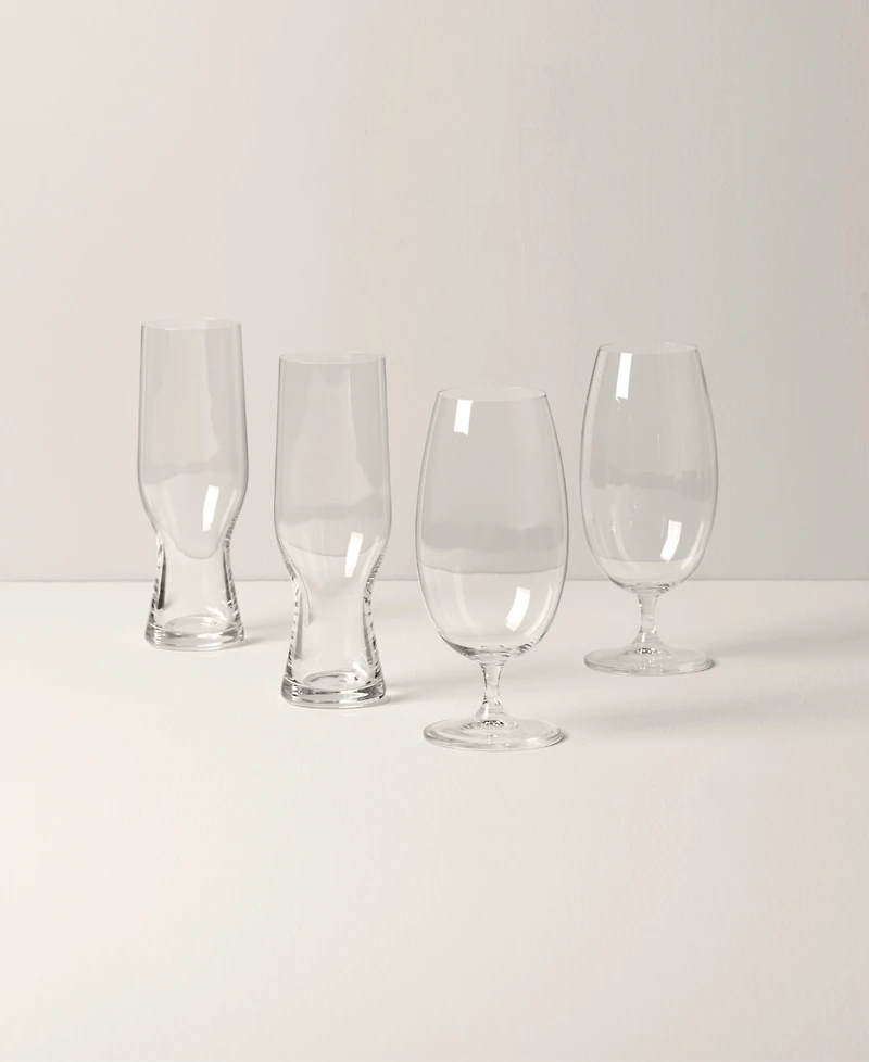 Lenox Tuscany Classics Assorted Beer Glass Set, 4 Piece