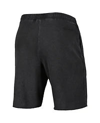 Men's Mitchell & Ness Black Golden State Warriors French Terry Tonal Fleece Shorts