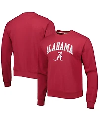 Men's League Collegiate Wear Crimson Alabama Tide 1965 Arch Essential Fleece Pullover Sweatshirt