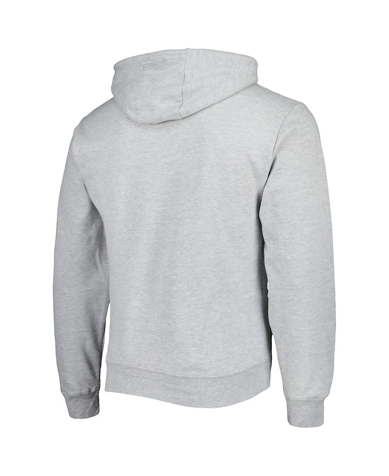 Men's League Collegiate Wear Heather Gray Michigan State Spartans Arch Essential Fleece Pullover Hoodie