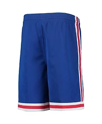 Big Boys and Girls Mitchell & Ness Blue New Jersey Nets 1993 Hardwood Classics 75th Anniversary Swingman Shorts