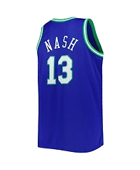 Men's Mitchell & Ness Steve Nash Blue Dallas Mavericks Big and Tall Hardwood Classics 1998-99 Swingman Jersey