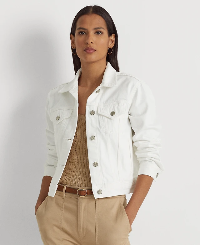 Shop Lauren Ralph Lauren Women's Denim Trucker Jacket at Beverly