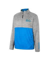 Men's Colosseum Gray Ucla Bruins John Half-Zip Jacket