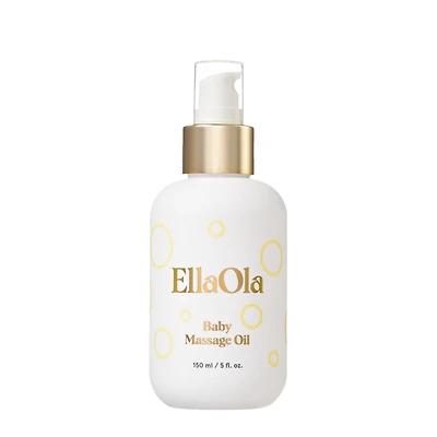 EllaOla 100% Organic Baby Massage Oil | For Cradle Cap | Fragrance Free & Moisturizing