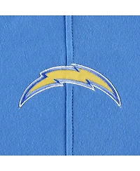 Men's '47 Brand Los Angeles Chargers Heather Gray Gridiron Lace-Up Pullover Hoodie