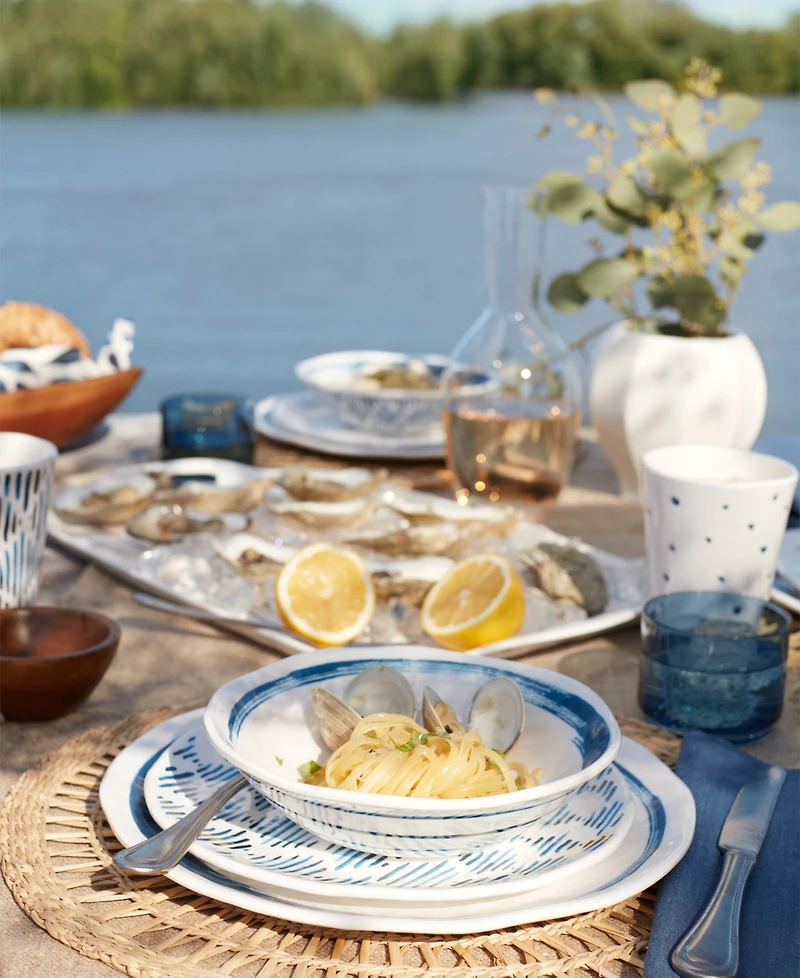Lenox Blue Bay Melamine 16-Piece Dinnerware Set