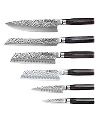 Cuisine::pro Damashiro Emperor Shi Knife Block Set, 7 Piece