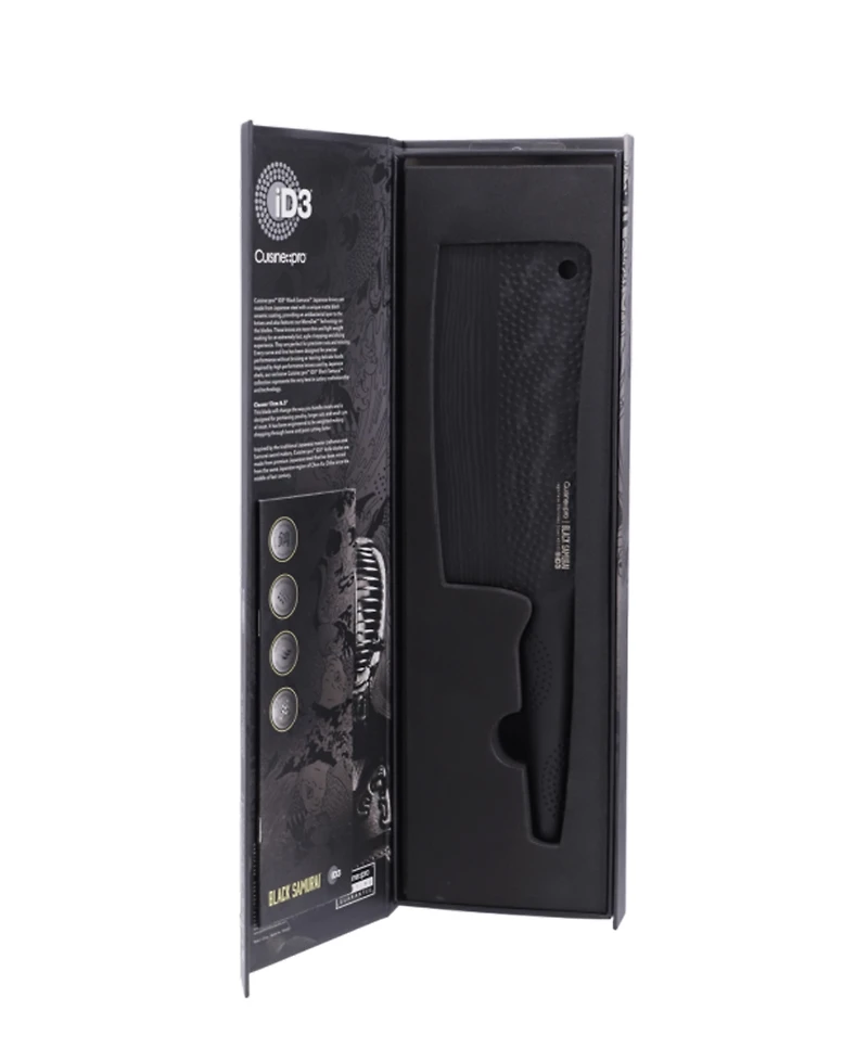 Cuisine::pro Id3 Black Samurai 6.5" Cleaver Knife