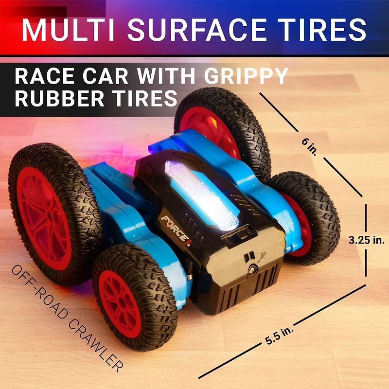 Force1 Tornado Red Led Remote Control Car for Kids