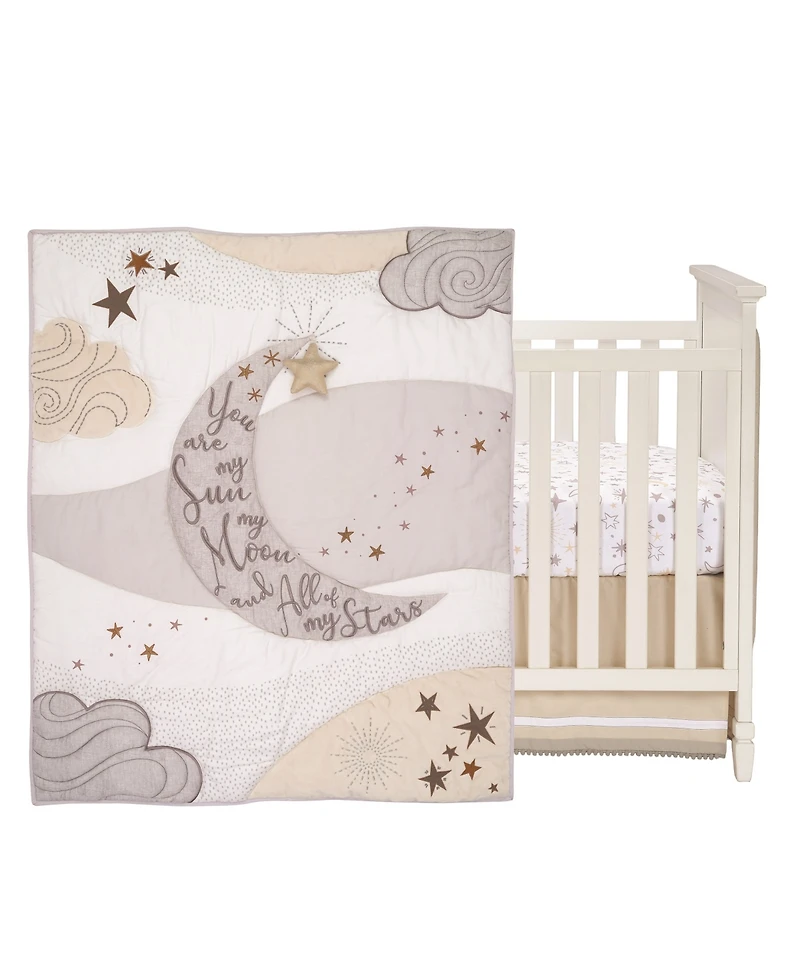 Lambs & Ivy Baby Goodnight Moon 3-Piece Celestial Nursery Crib Bedding Set