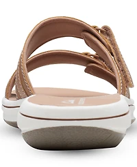 Clarks Women's Cloudsteppers Breeze Piper Comfort Slide Sandals