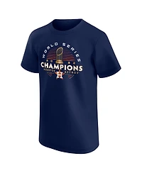 Big Boys Fanatics Navy Houston Astros 2022 World Series Champions Signature Roster T-shirt