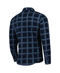 Men's Antigua Navy Chicago Bears Industry Flannel Button-Up Shirt Jacket