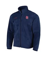 Men's Columbia Navy St. Louis Cardinals Steens Mountain Full-Zip Jacket