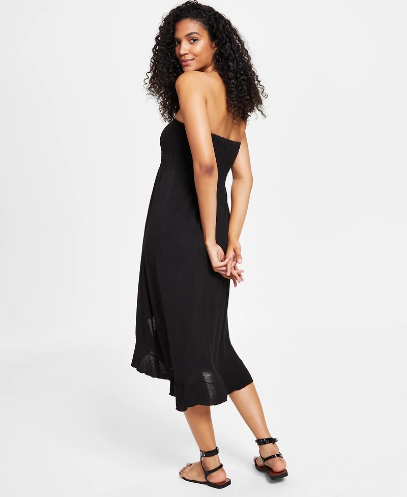 Raviya Strapless High-Low Dress Cover-Up