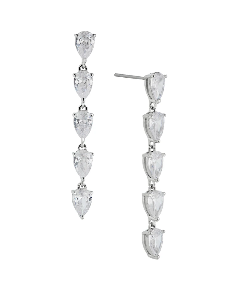 Eliot Danori Pear Shape Cubic Zirconia Drop Earring, Created for Macy's