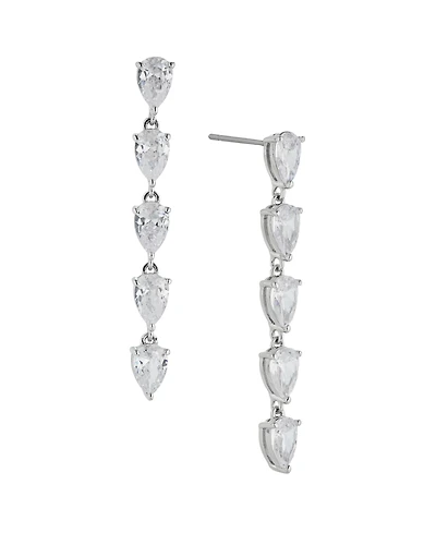 Eliot Danori Pear Shape Cubic Zirconia Drop Earring, Created for Macy's