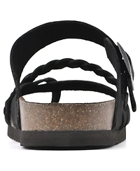 White Mountain Women's Hazy Footbed Sandals