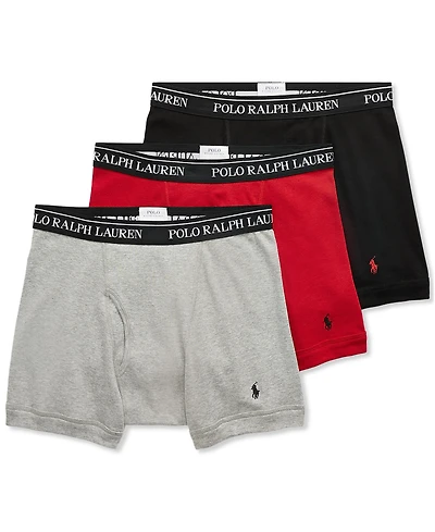 Polo Ralph Lauren Men's 3-Pack Classic Cotton Boxer Briefs