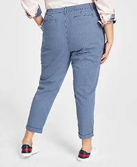 Tommy Hilfiger Plus Size Hampton Gingham Chino Pants