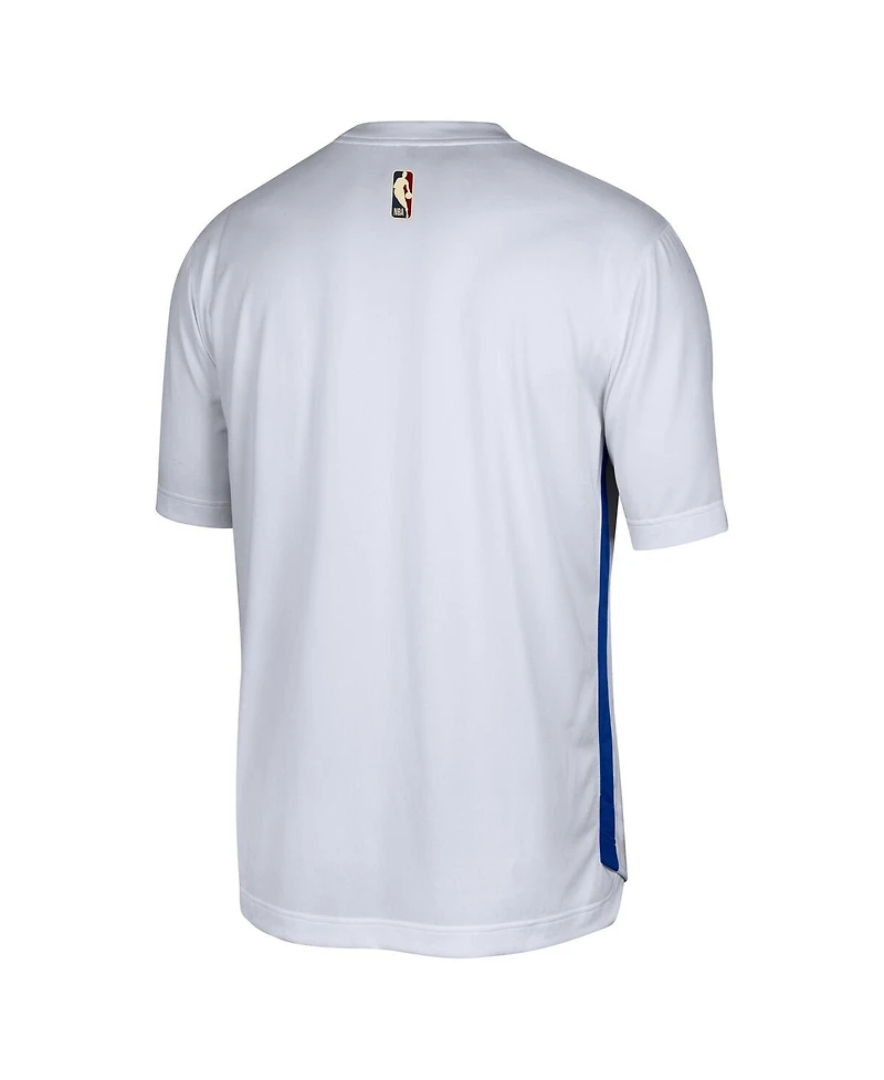 Men's Nike White Brooklyn Nets Hardwood Classics Pregame Warmup Shooting Performance T-shirt