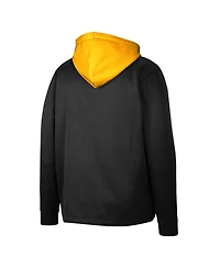 Men's Colosseum Black Iowa Hawkeyes Luge 3.0 Quarter-Zip Hoodie