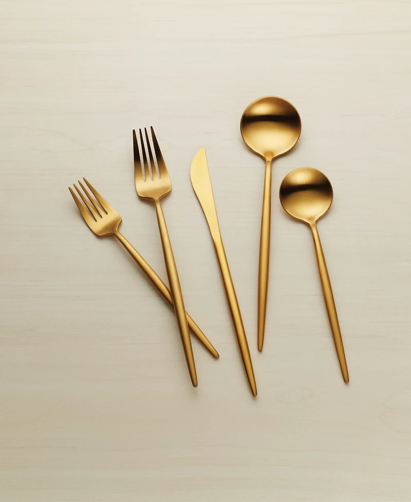 Hampton Forge Skandia Zephyr Satin 45 Piece Flatware Set