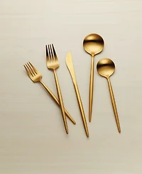 Hampton Forge Skandia Zephyr Satin 45 Piece Flatware Set