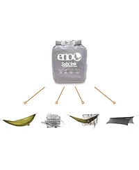 Eno SubLink Hammock System - Includes Sub6 Hammock, Helios Suspension System, Guardian Sl Bug Net, and ProFly Sil Rain Tarp