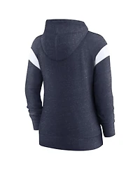 Women's Nike College Navy and White Seattle Seahawks Plus Size Monaco Full-Zip Hoodie