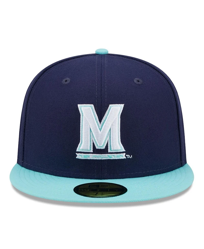 New Era Men's Navy, Light Blue Maryland Terrapins 59FIFTY Fitted Hat