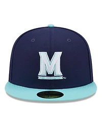 New Era Men's Navy, Light Blue Maryland Terrapins 59FIFTY Fitted Hat