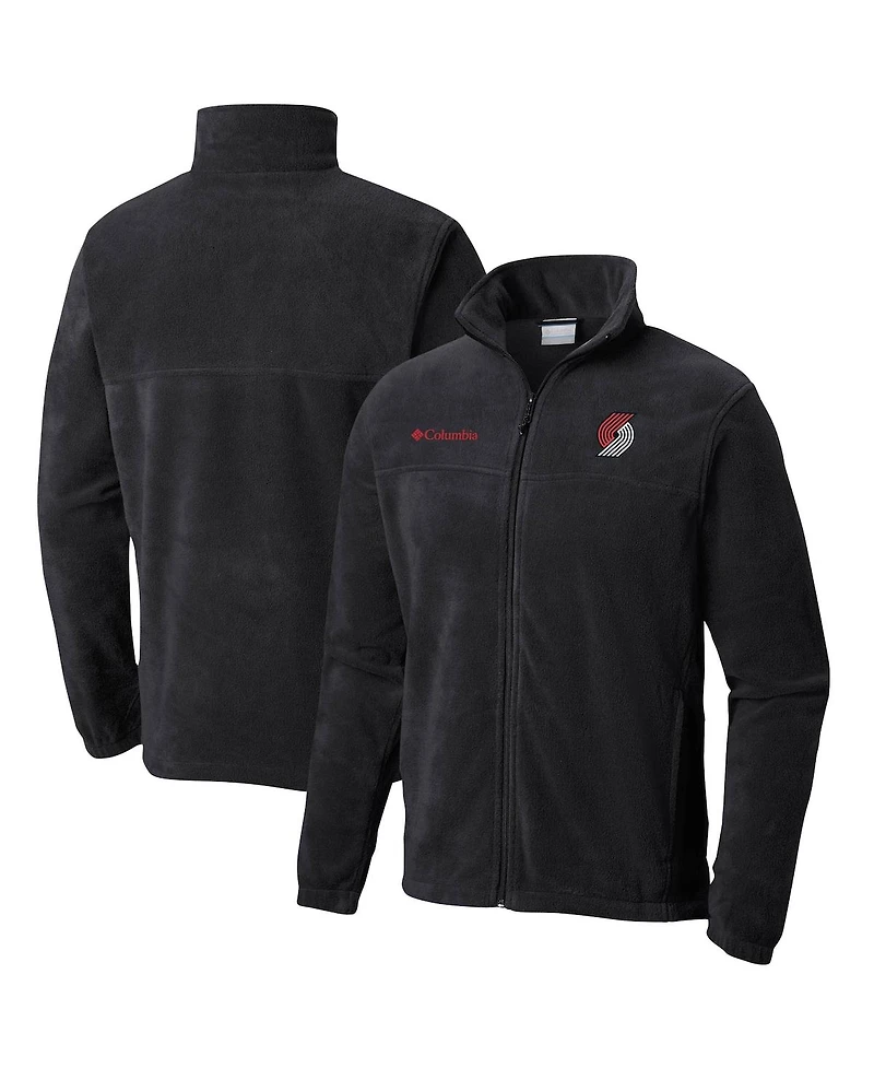 Men's Columbia Black Portland Trail Blazers Steens Mountain 2.0 Full-Zip Jacket